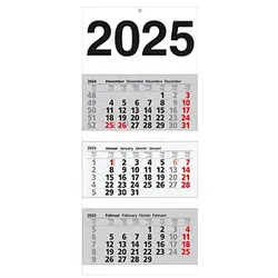 3-Monats-Wandkalender 2025