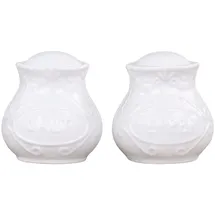 Chic Antique Provence Salz- / Pfefferstreuer Set 6 cm Weiß unbefüllt