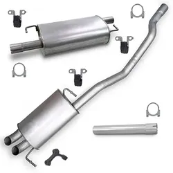 Bestprice Schalldämpfer Set + Montagematerial (Radstand 3400 mm) für VW