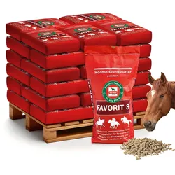 Salvana Favorit S 30x25kg - mineralisiertes Kraftfutter, Pellets für Pferde