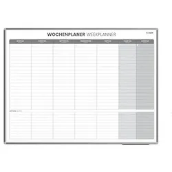 ALLboards Wochenplaner, Tageseinteilung 120,0 x 90,0 cm