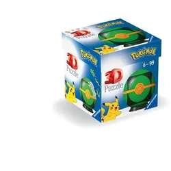 Ravensburger 3D Puzzle 11626 - Puzzle-Ball Pokémon Pokéballs - Finsterball - [EN] Dusk Ball - für große und kleine Pokémon Fans ab 6 Jahren