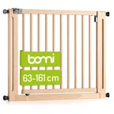 Bomi Treppenschutzgitter Miko 63-161 cm Braun