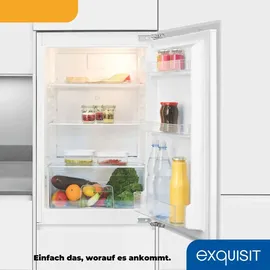 Exquisit EKS131-V-FE-090E Einbaukühlschrank (135 l, 880 mm hoch, Weiß)