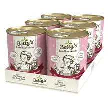 Betty's Landhausküche Rind pur mit Leinöl 6 x 400 g