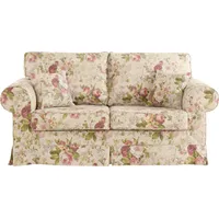 2-Sitzer HOME AFFAIRE "Shadmoor", beige, B:188cm H:102cm T:92cm, 60% Polyester / 40% Baumwolle, Sofas, Hussenoptik, in uni oder mit Blumendruck