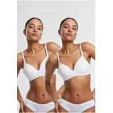 URBAN CLASSICS padded Bra in white+white | Weiß