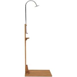 vidaXL Gartendusche 75 x 210 cm massivholz teak