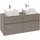 Villeroy & Boch Collaro Waschtischunterschrank C044B0AB 120x54,8x50cm, für 2 Waschtische, LED-Beleuchtung 8,8W, black oak