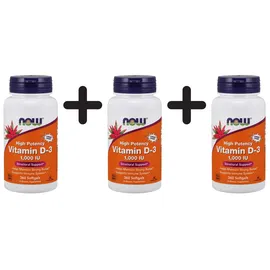 NOW Foods Vitamin D3 Kapseln 360 St.