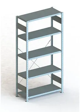Grundregal CLIP 100 S3 Längsriegel 2000x1000x400 5 Böden, vzk, zerlegt