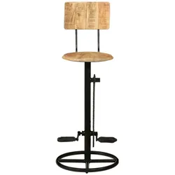 vidaXL Barhocker 2 Stk. Massivholz Mango