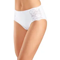 PETITE FLEUR Hüftslip 6 St. Schwarz/Weiß 40/42