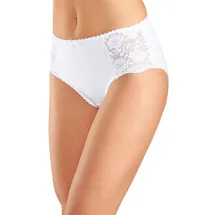 PETITE FLEUR Hüftslip 6 St. Schwarz/Weiß 40/42