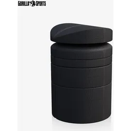 Gorilla Sports GORILLA SPORTS® Rückenstrecker - Set, Verstellbar, bis 300 kg - Rückendehner, Rückenretter, Rückentrainer zur Dehnung von Rücken, Wirbelsäul... - Schwarz