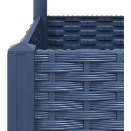vidaXL Pflanzkübel mit Spalier 80 x 40 x 121,5 cm Blaugrau