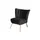 Max Winzer Sessel Alessandro Samt 70 x 80 x 66 cm Schwarz
