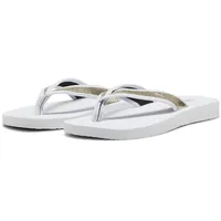 Puma Damen Sandy Metallic Shine Flip-Flop, White Gold White, 35.5 EU