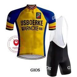 Retro Radsport Outfit IJsboerke Warncke - REDTED SCHWARZ 3XL