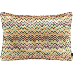 Dekokissen H.O.C.K. "Zacki", bunt (bunt, gemustert), B:40cm H:10cm L:60cm, Polyester, Dekokissen_Sitzkissen_Kissenhüllen, mit Zickzackmuster, Kissenhülle mit Füllung, 1 Stück