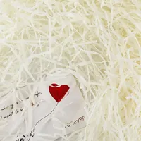200g Weiß Raffiabast Geschreddertes Papier Für Geschenkbox Füllmaterial Geschenk, Füllmaterial Für Pakete Präsentkorb DIY Party Hamper Füllung