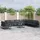 vidaXL Garten-Lounge-Set 11-tlg. schwarz Aluminium