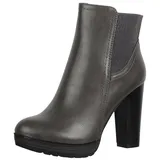 Elara Damen Stiefelette Ankle Boots Chunkyrayan EL500 Grau-40