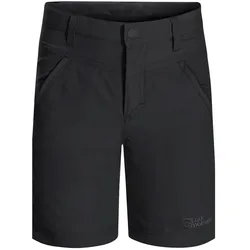 Jack Wolfskin Alltags-Wanderhose Sun Short (atmungsaktiv, temperaturregulierung) kurz schwarz Kinder/Jugendliche