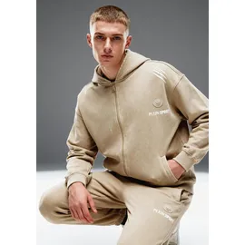 Plein Sport Kapuzen-Sweatjacke Beige S