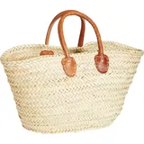 Marrakesch Orient & Mediterran Interior Ibiza Korbtasche 55 cm Beige/Braun