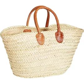 Marrakesch Orient & Mediterran Interior Ibiza Korbtasche 55 cm Beige/Braun