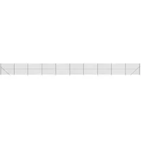 vidaXL Maschendrahtzaun mit Bodenhülsen Anthrazit 1,8x25 m