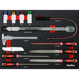 Mephisto Werkzeugwagen Einlage Set Stahl Chrom-Molybdän-Stahl