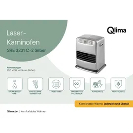 Qlima SRE 3231 C-2 Paraffin/Petroleum 48 m2 - Grau
