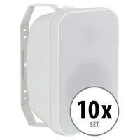 McGrey OLS-651WH Outdoor-Lautsprecher 60 Watt Weiß 10x Set