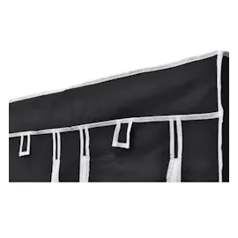 vidaXL Faltbarer Stoffschrank Schwarz 110 x 45 x 175 cm