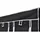 vidaXL Faltbarer Stoffschrank Schwarz 110 x 45 x 175 cm