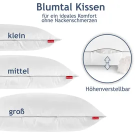 Blumtal KopfKissen 80 x 80 cm Weiß
