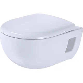 Geberit Tiefspül Wand-WC-Set Renova Premium Spülrandlos Inkl. WC-Sitz Weiß