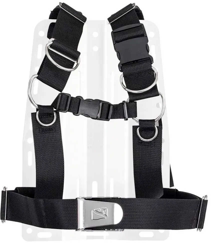 Dive Rite Delux Quick Release Gurtsystem Ohne Rückenplatte - Black - One Size