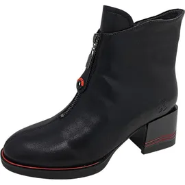 2GO FASHION Stiefelette Schwarz - Rot/Schwarz - 40 EU 40 EU