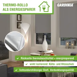 GARDINIA »EASYFIX«, weiß, Thermo, Polyester - weiss