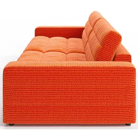 Candy Big-Sofa Polyester 3-Sitzer Orange