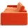 Candy Big-Sofa Polyester 3-Sitzer Orange