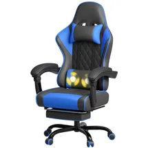 JUMMICO Gaming Stuhl Ergonomisch Blau