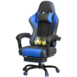 JUMMICO Gaming Stuhl Ergonomisch Blau