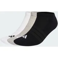 adidas Cushioned Essentials Low Cut Socken 3er Pack Grau/Schwarz/Weiß 40-42
