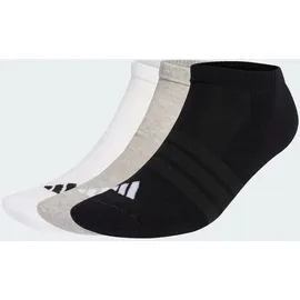 adidas Cushioned Essentials Low Cut Socken 3er Pack Grau/Schwarz/Weiß 40-42