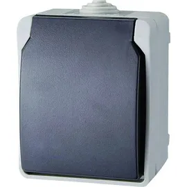 GAO Schuko-Steckdose 1 St. Grau