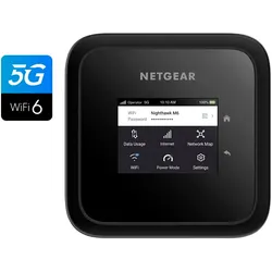 NETGEAR Mobiler Router "Nighthawk M6 5G", schwarz, B:10,5cm H:2,15cm T:10,5cm, Router